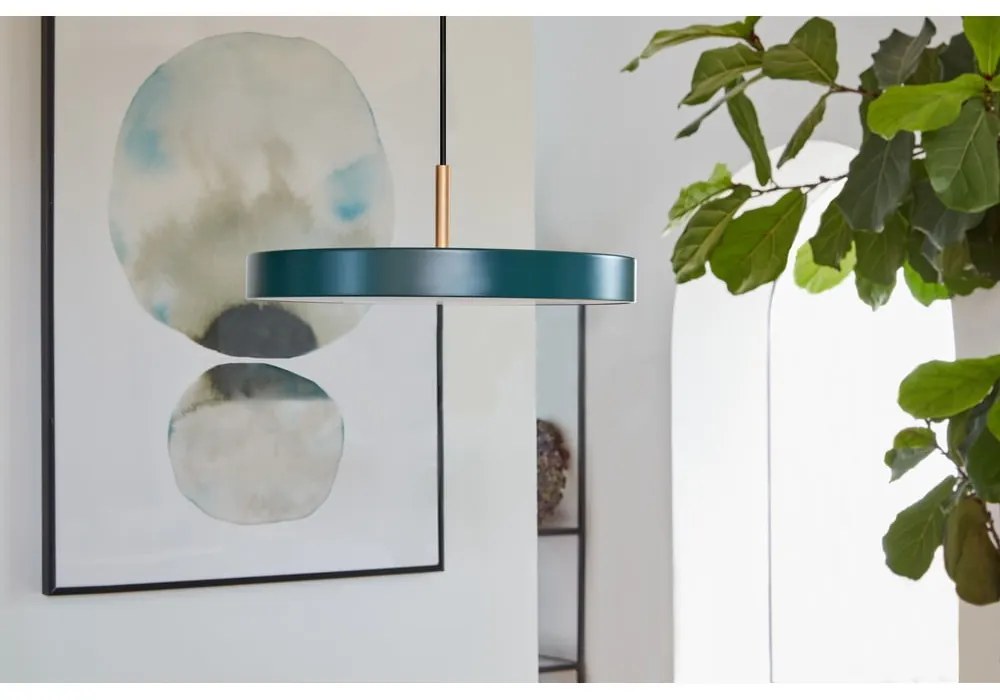 Lustră verde-închis LED cu abajur din metal ø 31 cm Asteria Mini – UMAGE