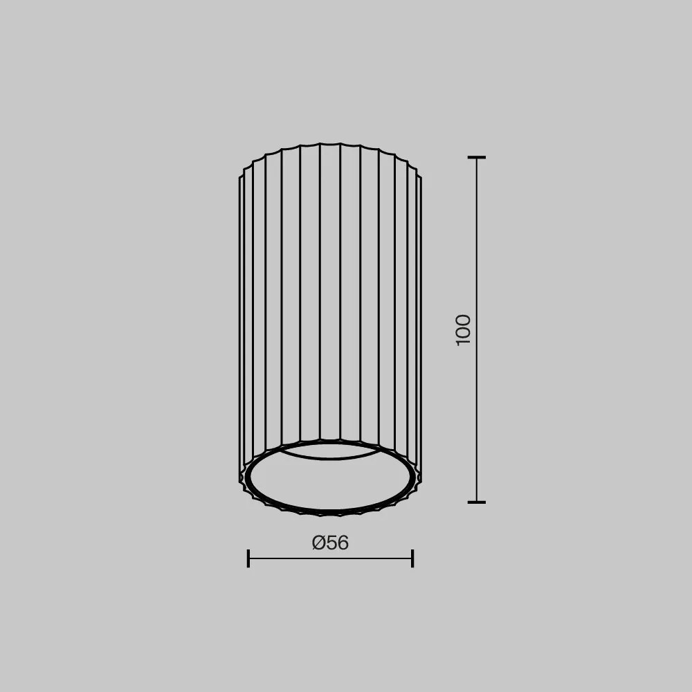 Spot aplicat, 1xGU10, negru, Calipso