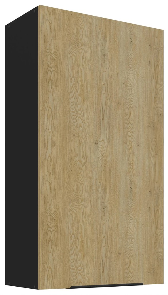 Dulap superior de bucătărie Carminia 60 G-108 1F (stejar cremona + negru). 1127998