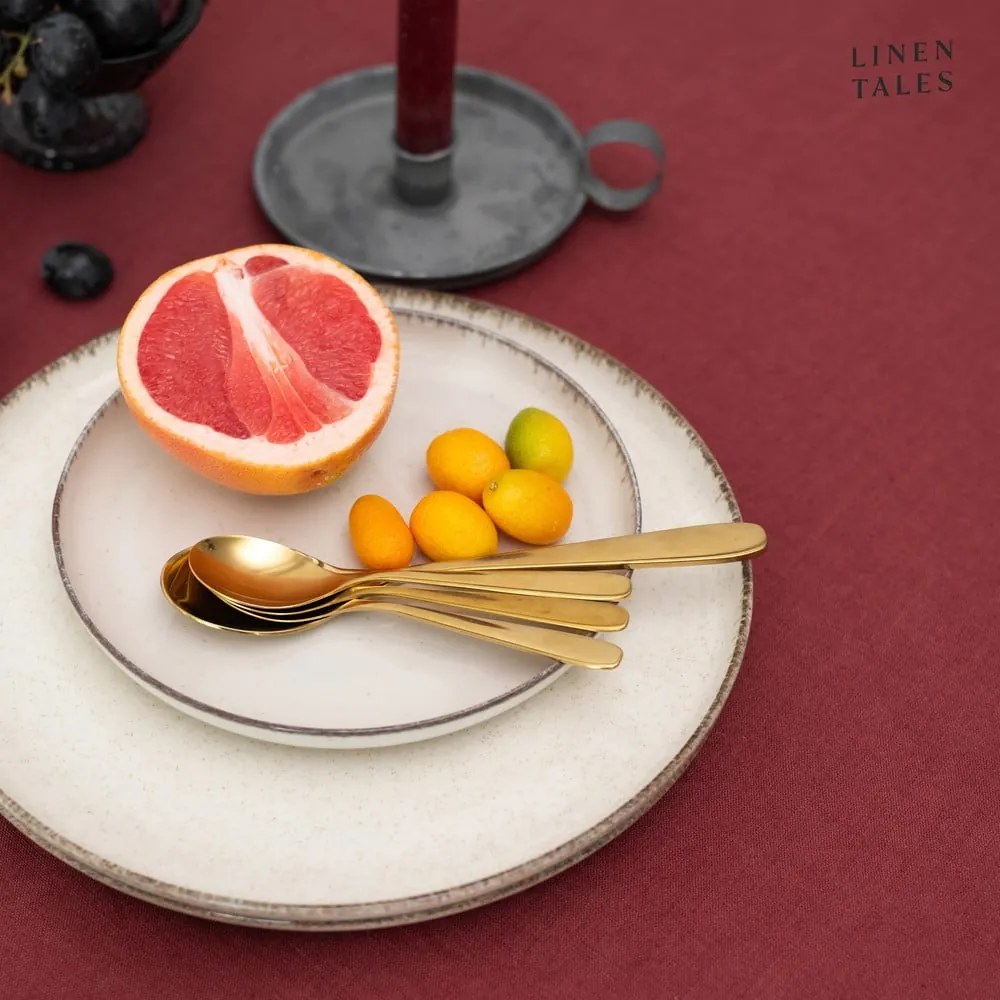 Față de masă din in 140x250 cm Marsala – Linen Tales