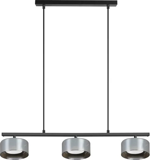 Brilagi - lustra LED RGB reglabilă AURA LUX 3xGX53/14W/230V Wi-Fi Tuya negru/fumuriu