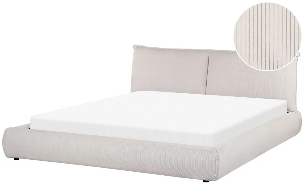 Pat matrimonial 180 cm Vetiver (bej) (cu somieră). 1076462