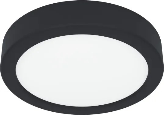 Eglo 901324 - Plafonieră LED pentru baie FUEVA, 7,5W, 230V, Ø16,6 cm, IP44, neagră