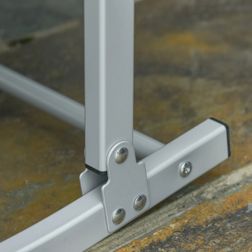 Outsunny Set 2 sezlonguri de Gradina Pliabile, sezlong pentru Plaja din Aluminiu si Textilen, 61x165x63 cm | Aosom Romania