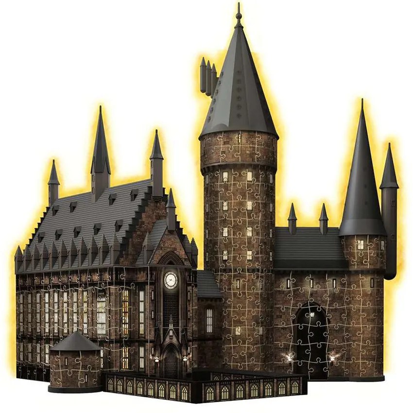 PUZZLE 3D CU LED HARRY POTTER SALA PRINCIPALA, 540 PIESE - RAVENSBURGER (RVS3D11550)