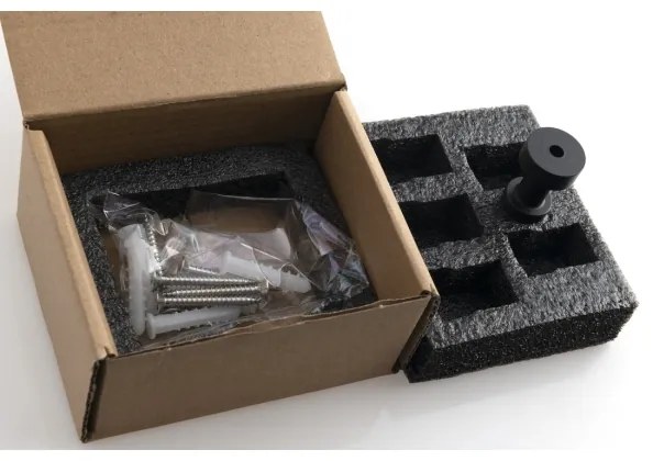 SET 5x cârlig de perete Aqualine SAMBA negru mat