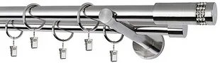 Galerie dubla PICIOR UNIVERSAL - XANTOS 19/19 - INOX (Alege marime: 300 cm)