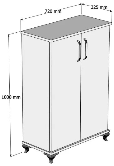 Pantofar ASTA 100x72 cm alb