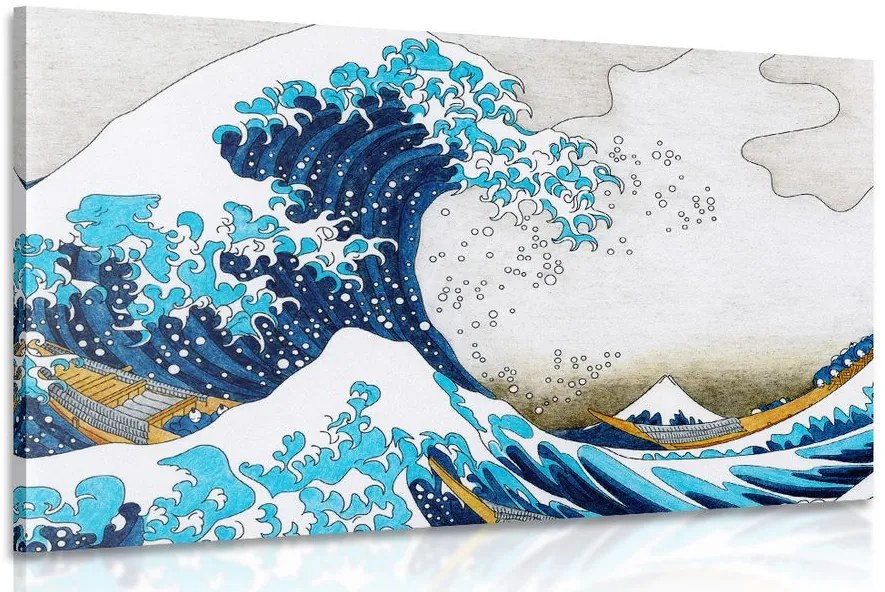 Tablou reproducere Marea vală de la Kanagawa - Katsushika Hokusai