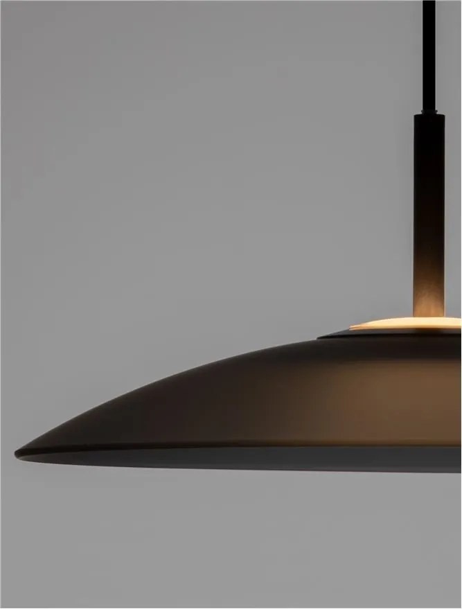 Lustra LED design modern POLIFEMO fumuriu, 40cm