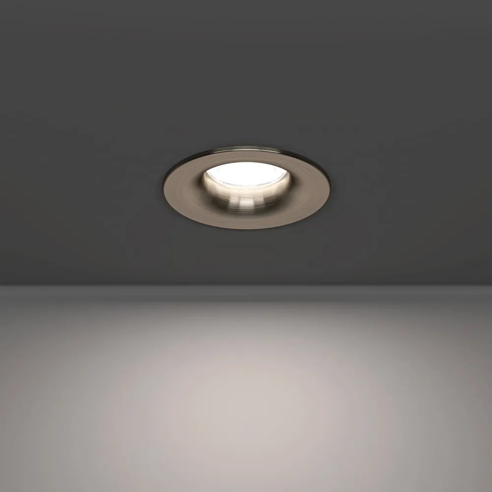 Eglo 902275 - Plafonieră LED pentru baie SALABATE, 4,9 W, 230 V, Ø 8,8 cm, IP65, crom