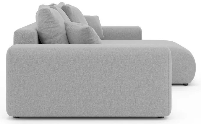 Colțar gri deschis extensibil/cu spațiu de depozitare (cu colț variabil) Luma – Ropez