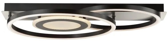 Brilliant - Plafonieră LED cu intensitate reglabilă MAUREEN LED/27W/230V, neagră