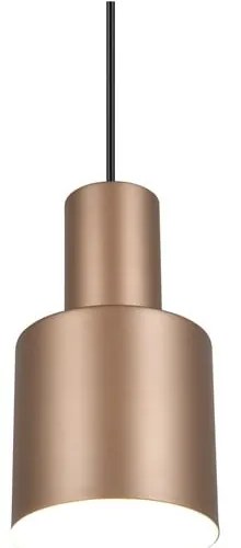 Lustră maro cu abajur din metal ø 12 cm Agudo – Trio