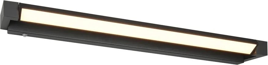 Aplică de perete negru-mat LED Fabrizio – Trio