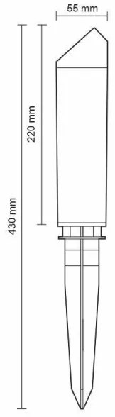 Lampă LED de exterior LED/3W/230V 2800K IP65