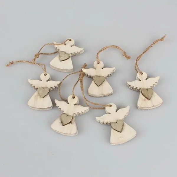 Set 6 decorațiuni suspendate în formă de înger Dakls Edward