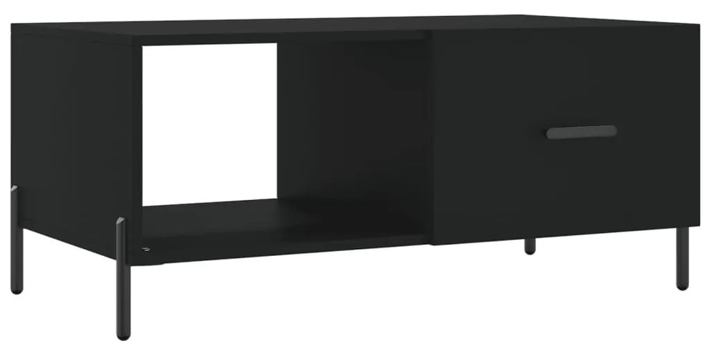 vidaXL Măsuță de cafea, negru, 90x50x40 cm, lemn prelucrat