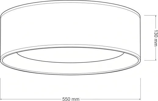 Brilagi - Lampă LED reglabilă VELVET SM. VARI 36W/230V 3000-6500K diam. 55 cm maro + telecomandă