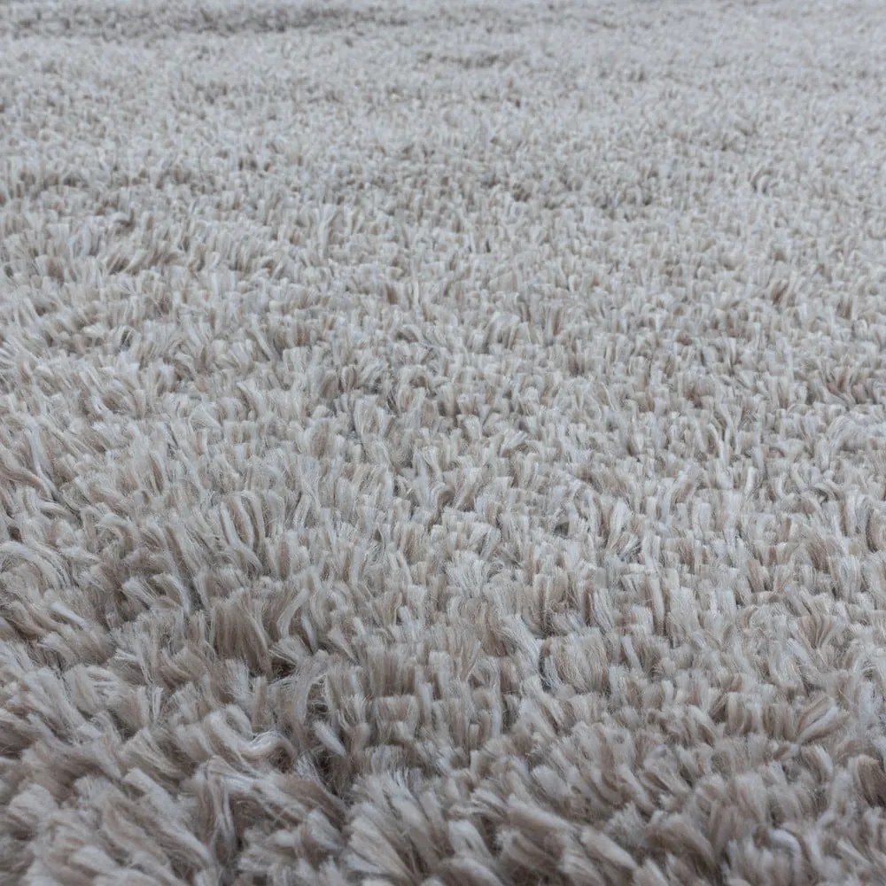Covor maro deschis rotund ø 200 cm Fluffy – Ayyildiz Carpets