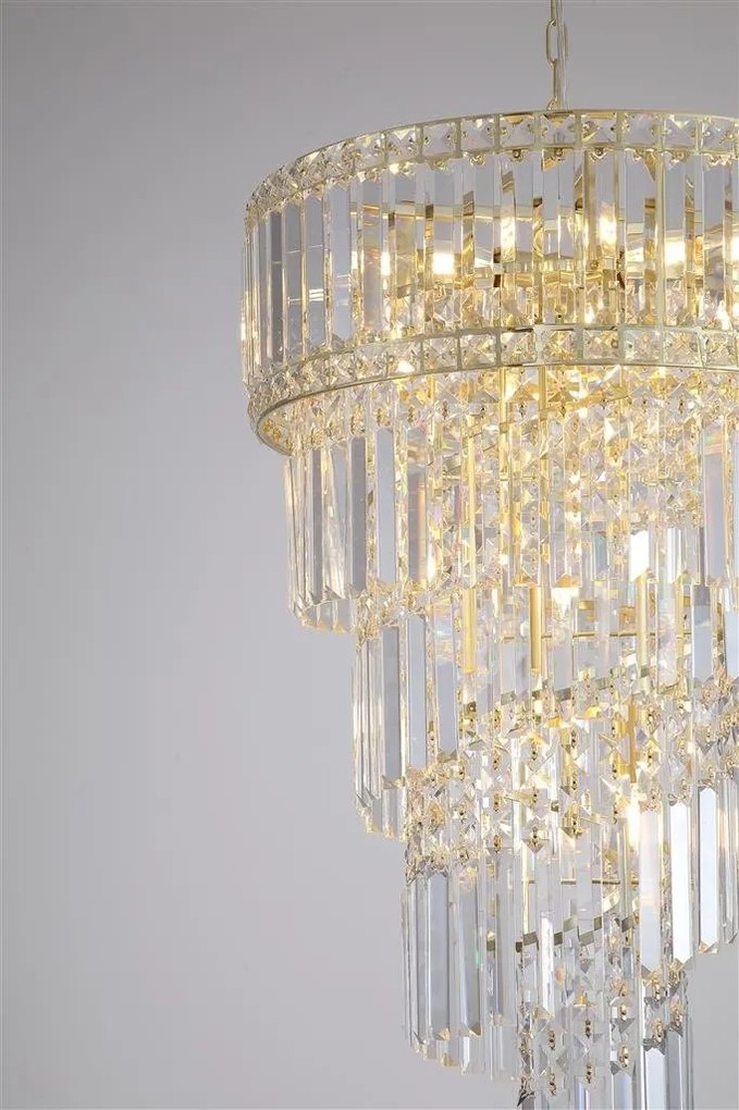 Candelabru cristal metal alama design elegant Lux, Belle 10L