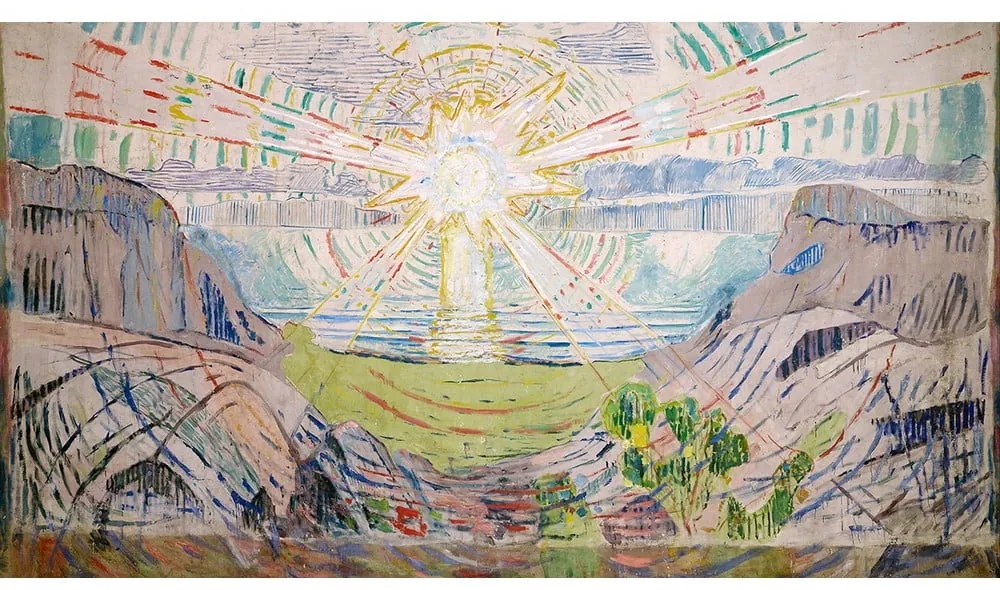 Reproducere tablou Edvard Munch - The Sun, 70 x 40 cm