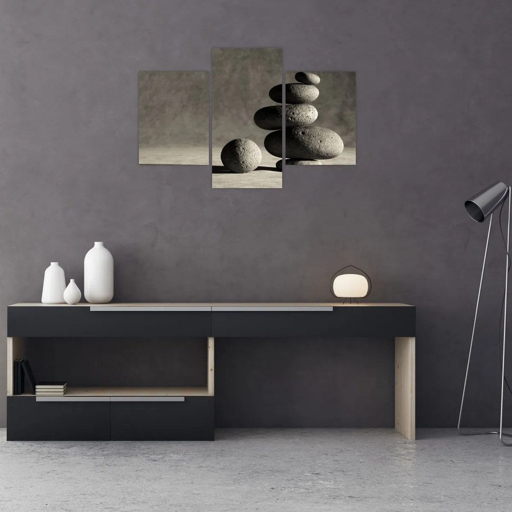 Tablou - Pietre gri (90x60 cm)