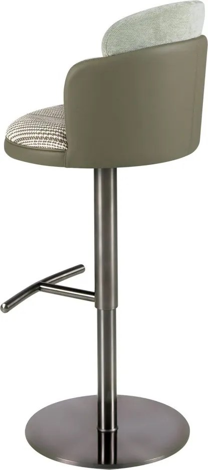 Scaun de bar pivotant cu inaltime reglabila Stool verde inchis