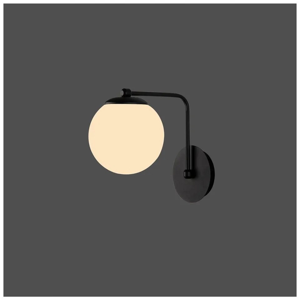 Aplică de perete Squid Lighting Star, înălțime 22 cm, negru