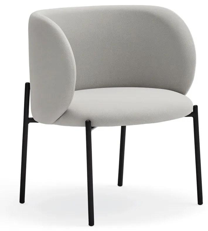 Fotoliu Teulat Mogi, gri deschis