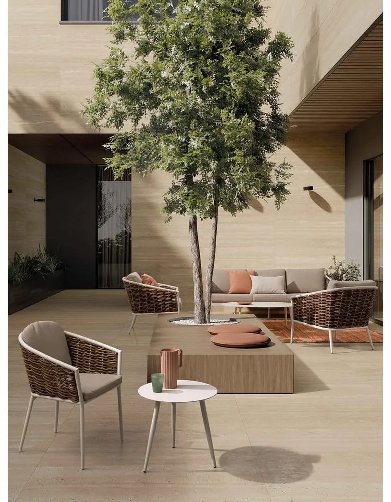 Măsuță de grădină rotundă din aluminiu ø 50 cm Ridley – Bizzotto