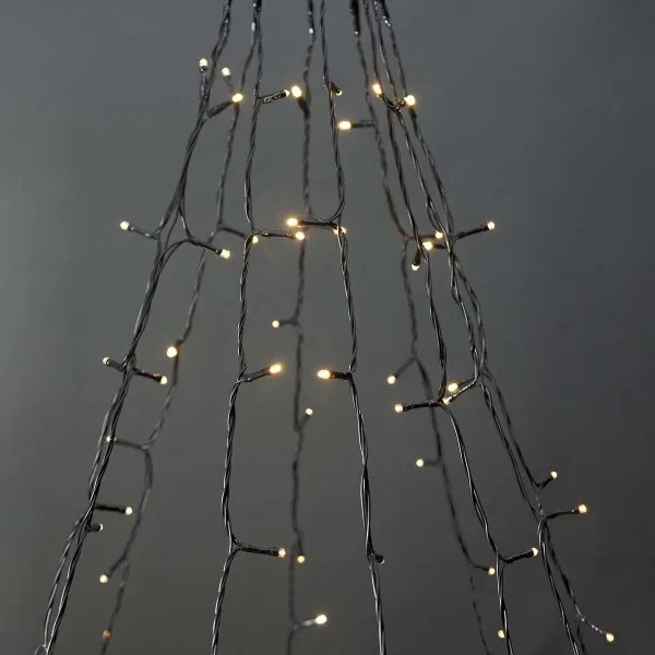 Nedis WIFILXT11W200 - LED perdea Crăciun 200 LED/8 funcții 5x7m IP65 Wi-Fi Tuya