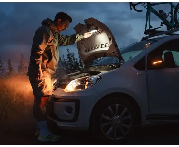 Ledlenser AF2R - lanternă LED de lucru reîncărcabilă, cu lumină reglabilă, IP54, 1000 lm, 50 h