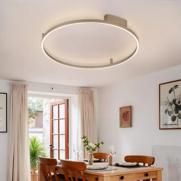 Brilagi - Corp de iluminat LED dimabil PORTOFINO LED/60W/230V Ø 80 cm bej + telecomandă