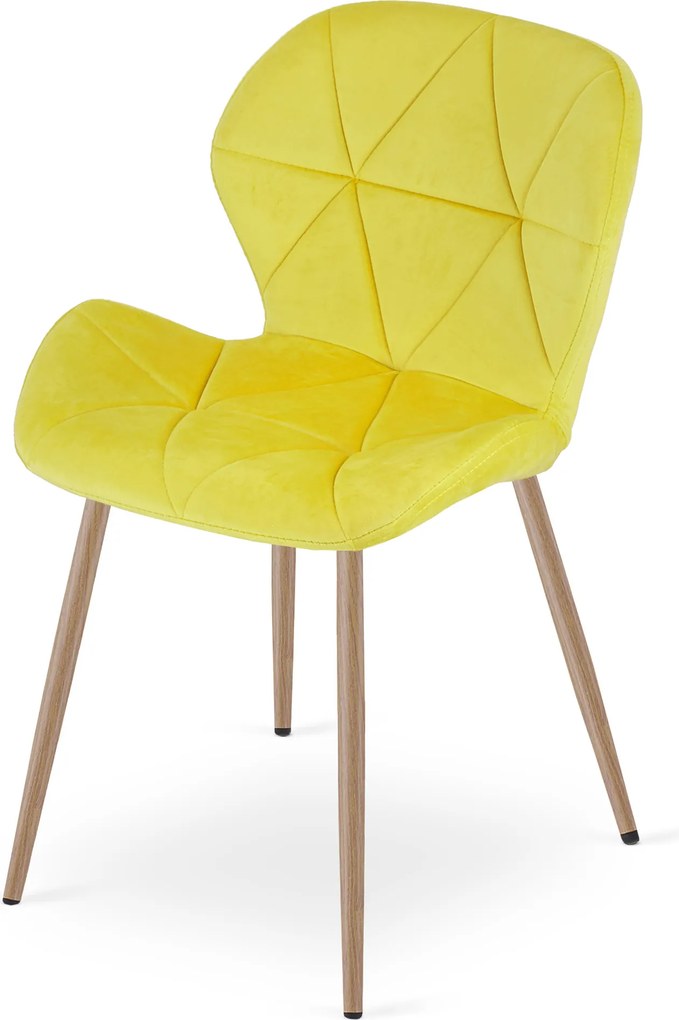 Scaun de masa MANGO VELVET, galben