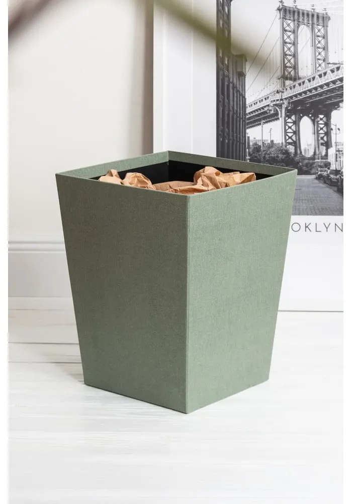 Coș de gunoi albastru-verde Sofia Canvas Paper Laminate – Bigso
