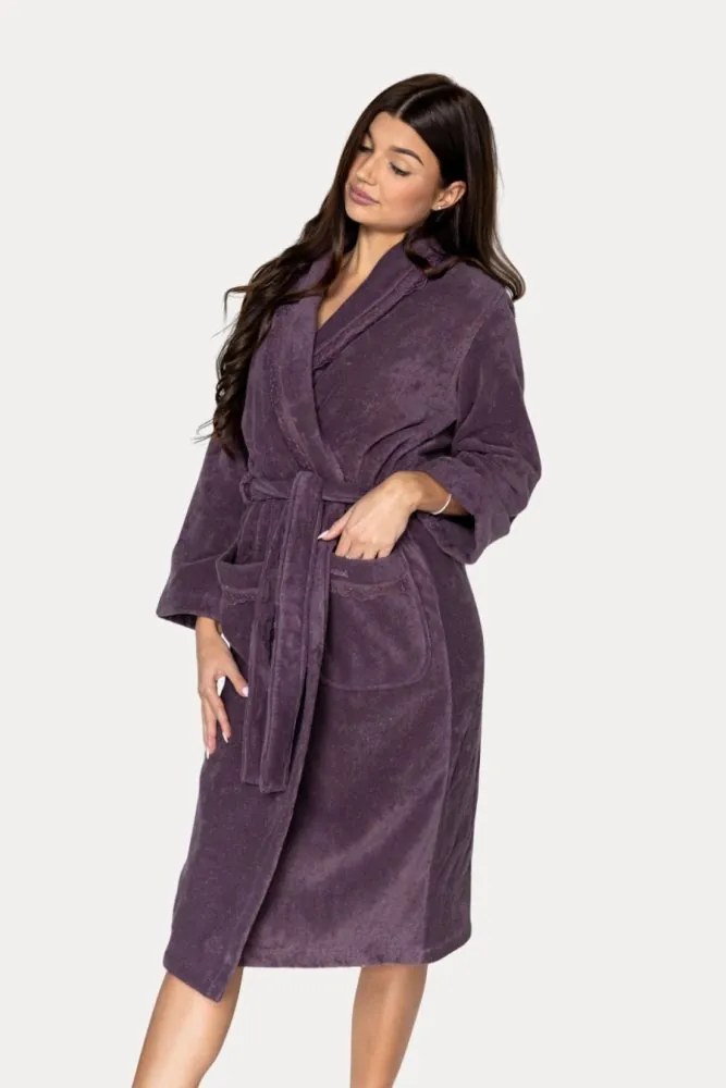 Halat elegant STELLA de damă în cutie cadou XL Crem