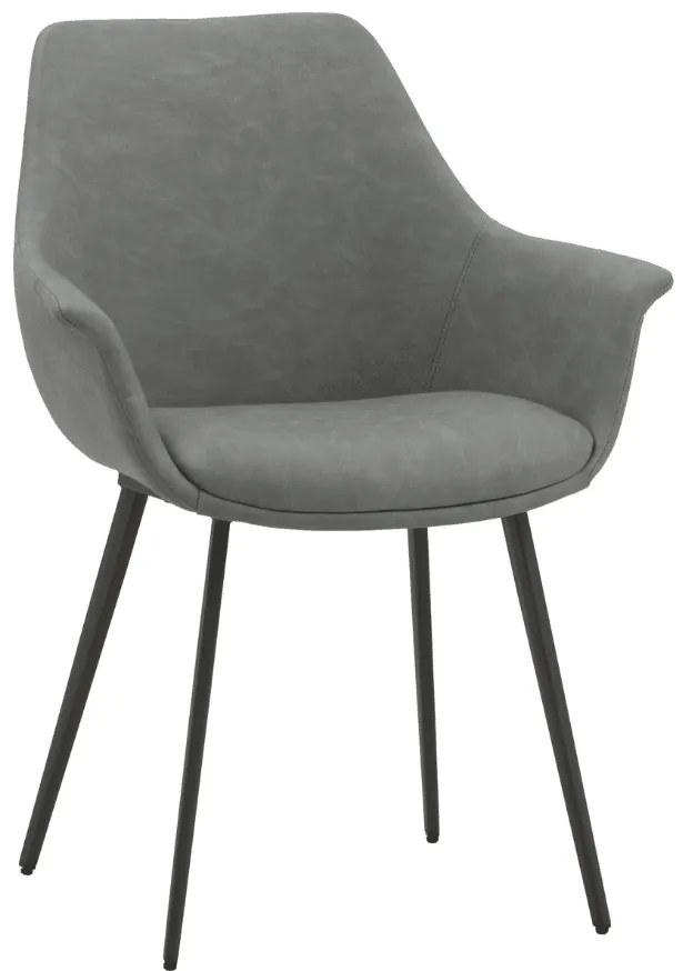SCAUN TIP FOTOLIU MARTA -IMITATIE PIELE - GRI