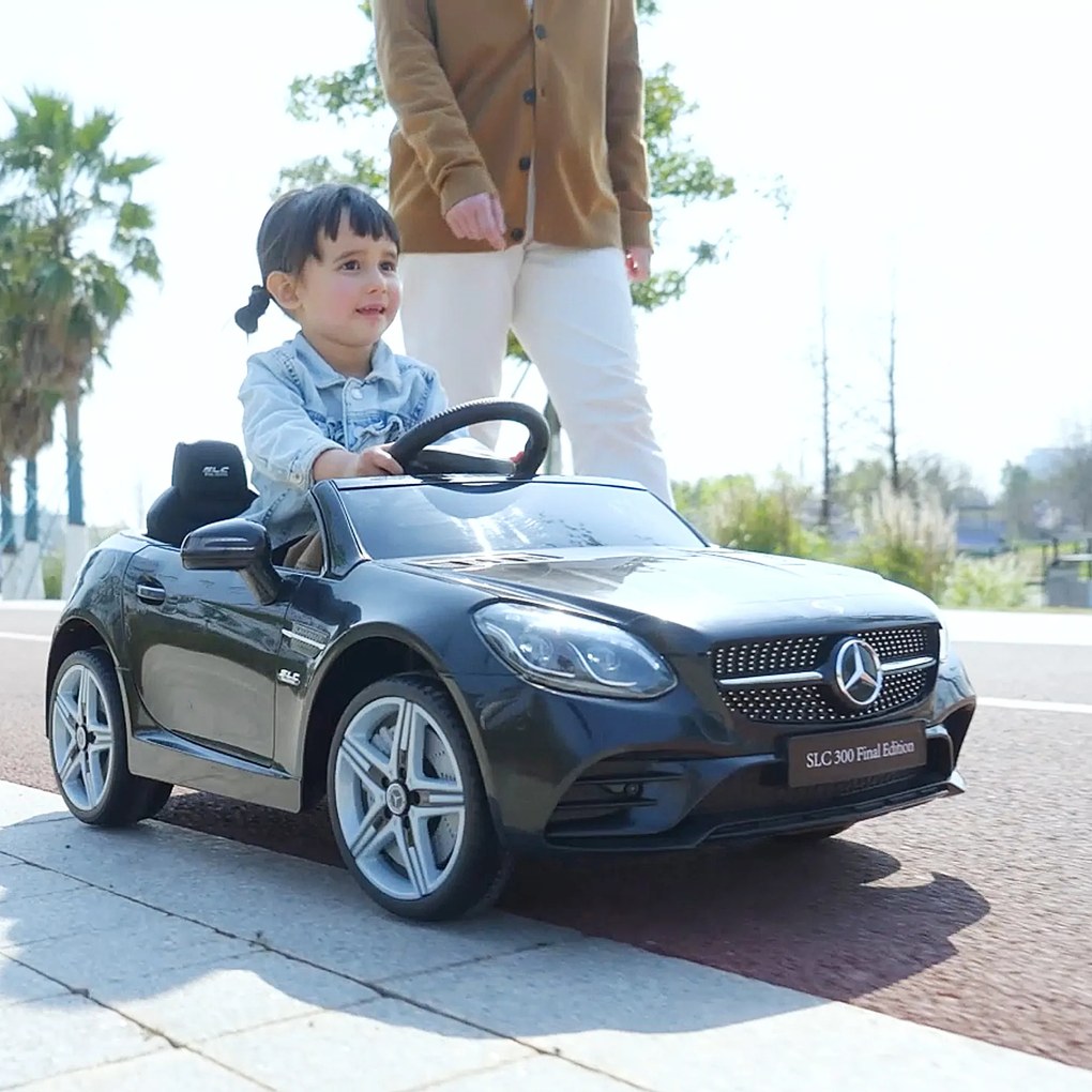 AIYAPLAY Mașină Electrică pentru Copii 3-6 Ani cu 2 Motoare, Telecomandă și Design Sportiv, Dimensiuni 107x62,5x44 cm, Negru | Aosom Romania