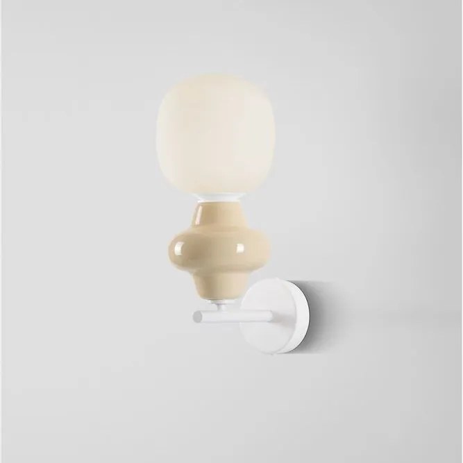 Aplica de perete din ceramica design modern CHIC galben
