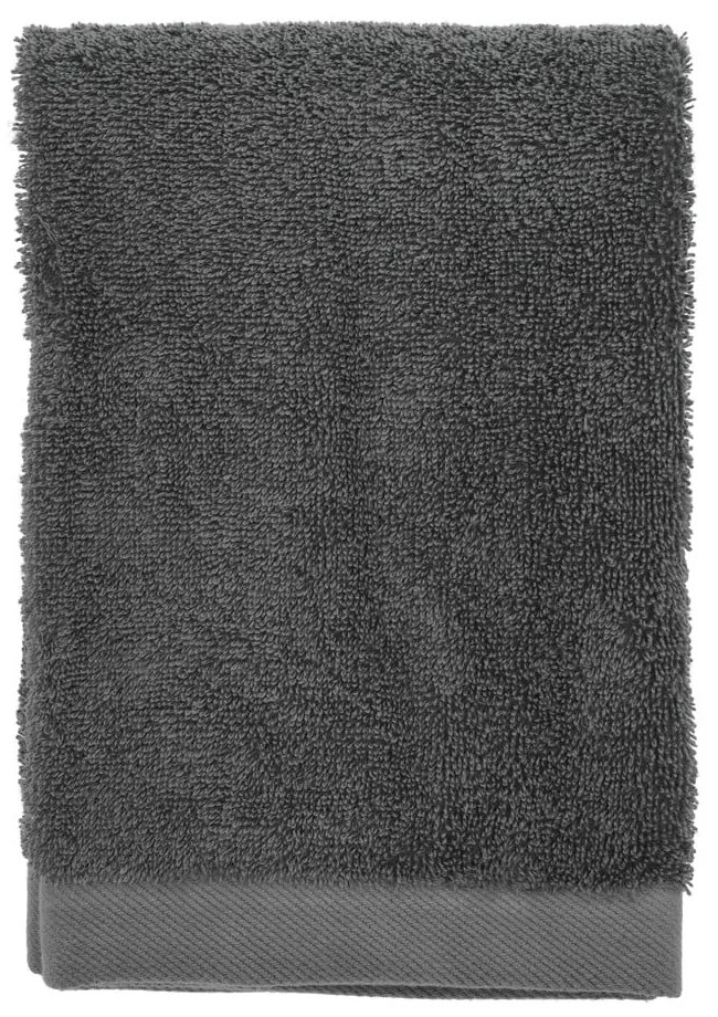 Prosop gri închis din bumbac din frotir 50x100 cm Comfort – Södahl