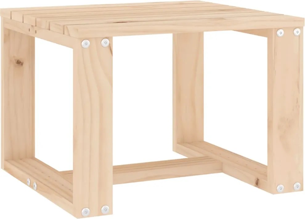vidaXL Măsuță laterală grădină, 40x38x28,5 cm, lemn masiv pin