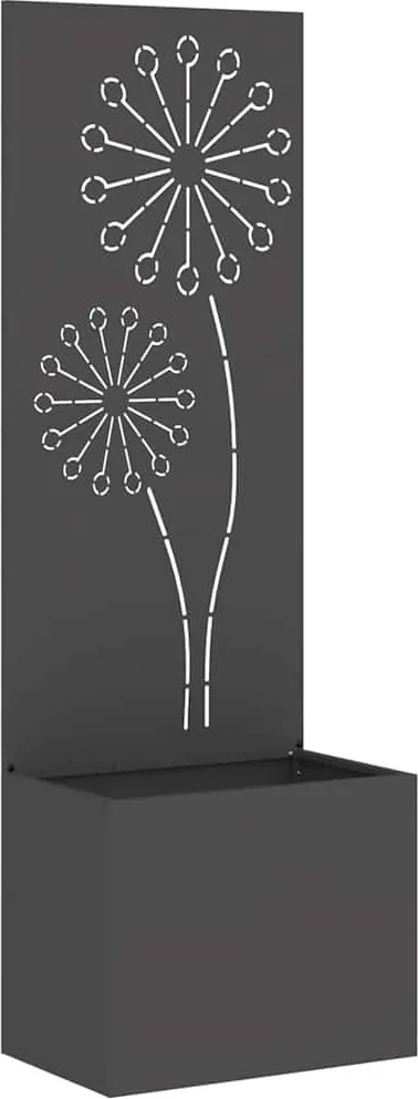 vidaXL Ecran de intimitate pentru grădină Traforaj Negru 50 x 140 cm