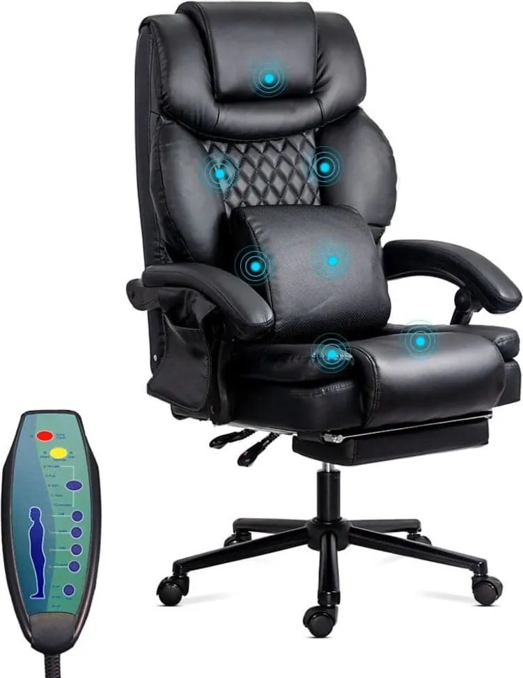 Scaun Directorial cu Masaj OFF 935 Negru
