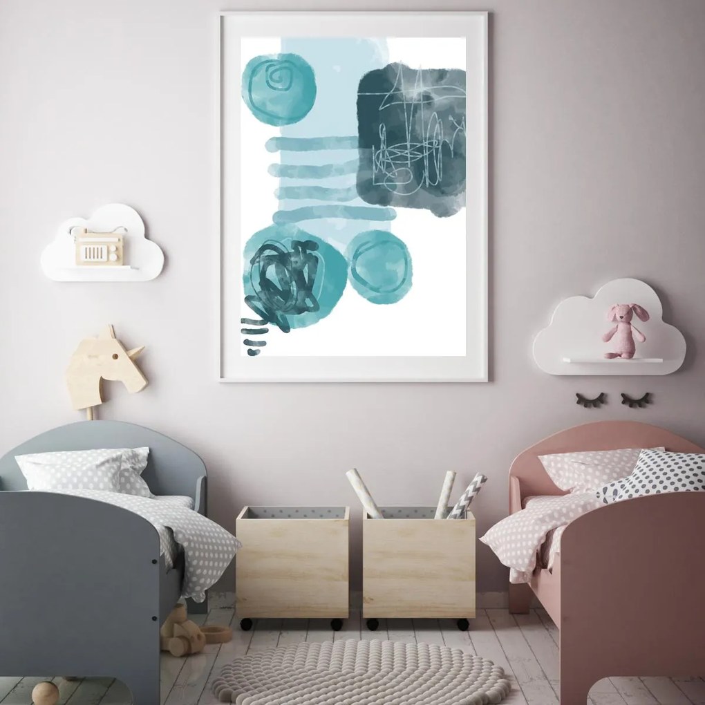 Poster - Abstracție pictată (A4)