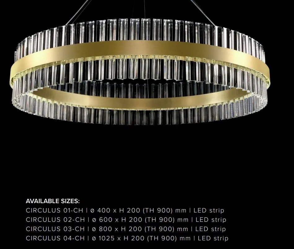 Lustra LED LUX moderna design circular D40 CIRCULUS 01
