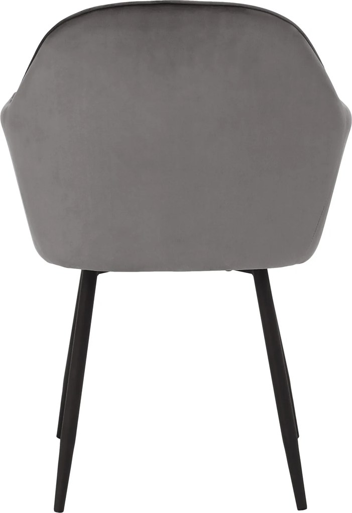 Fotoliu de design, ţesătură catifea gri, ZIRKON