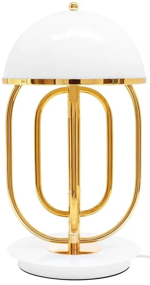 Veioza, Lampa decorativa BOTEGA alb/ auriu