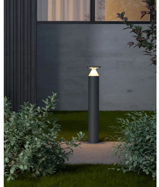 Redo 90591 - Lampă LED de exterior BIRO, 12W, 230V, 3000K, 70 cm, CRI 90, IP65, antracit