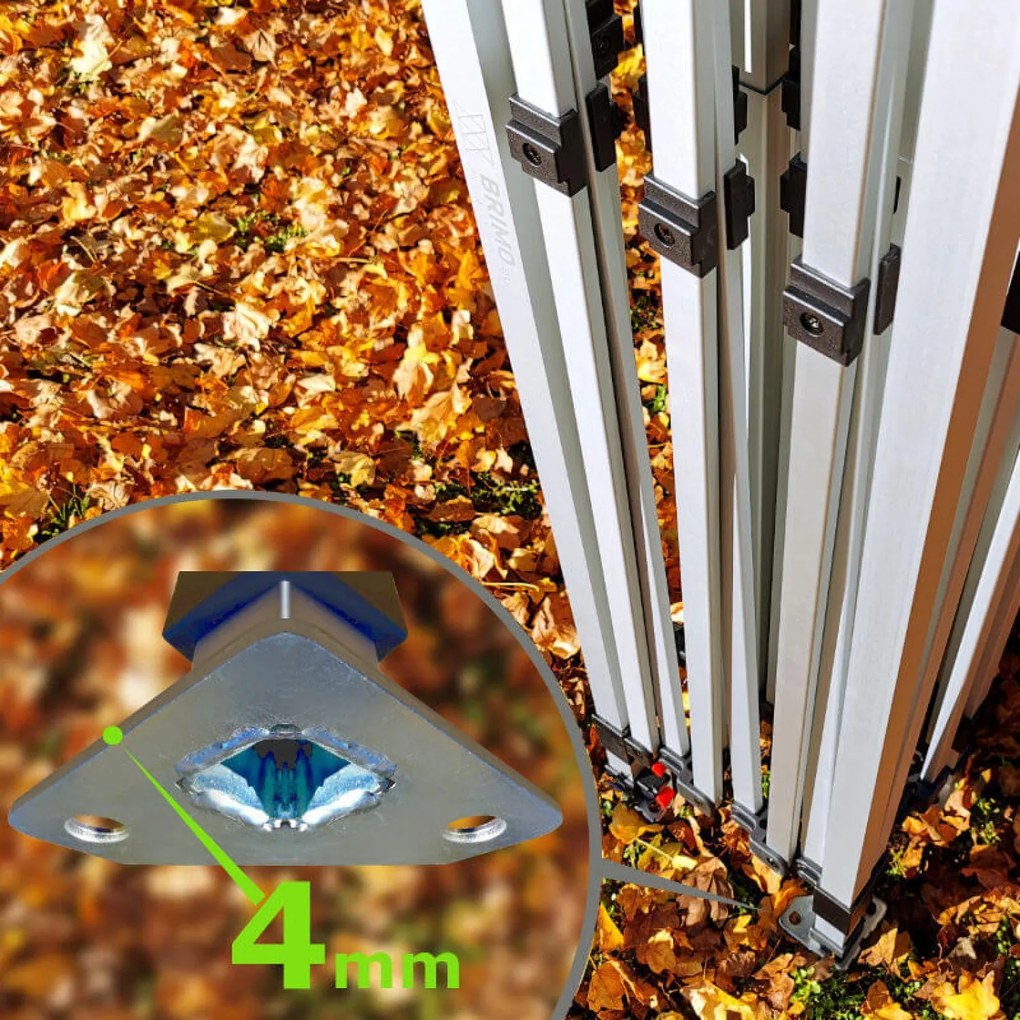 Cort de petrecere 3x4,5m - fără pereți - Alb
